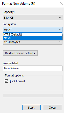 Format Options